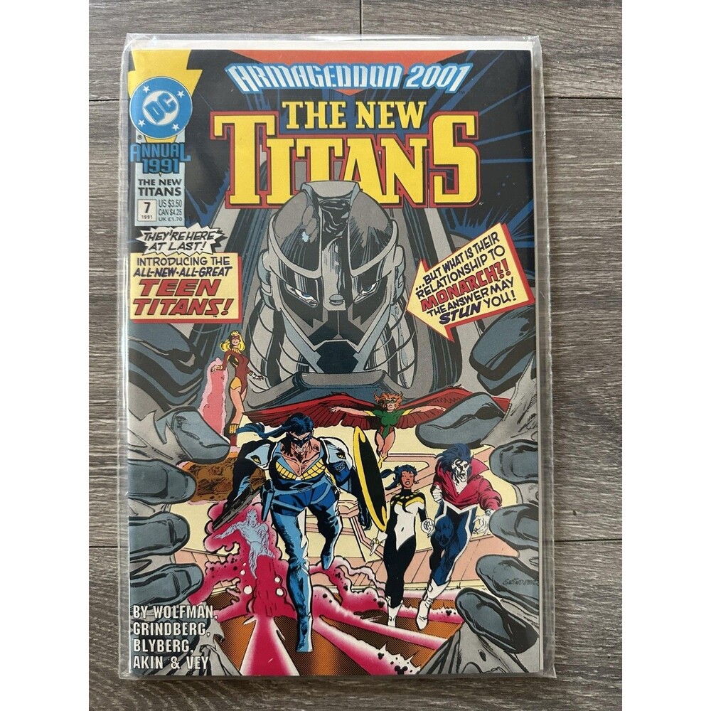 DC The New Titans Annual 1991 Annual Comic Copper Age Color US Comics